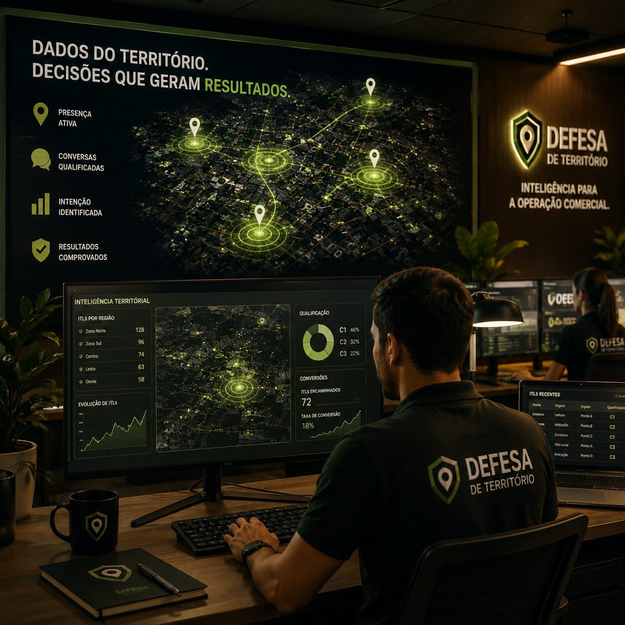 Ícone do pilar Inteligência da metodologia da Defesa de Território