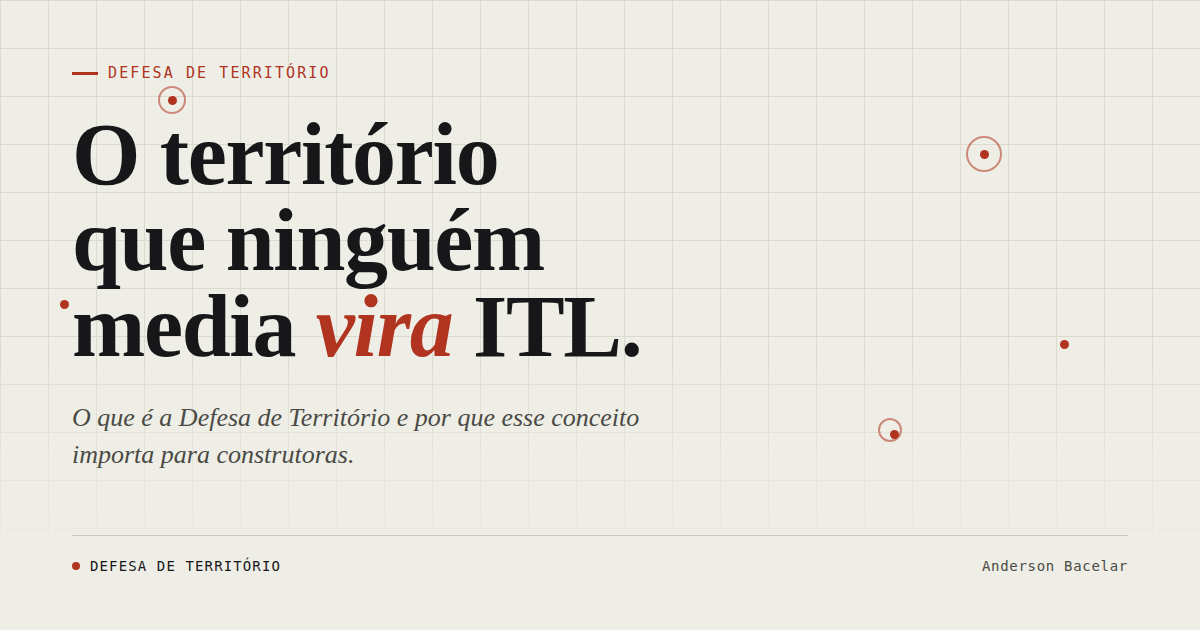 Capa do artigo: 'O território que ninguém media vira ITL' — Defesa de Território